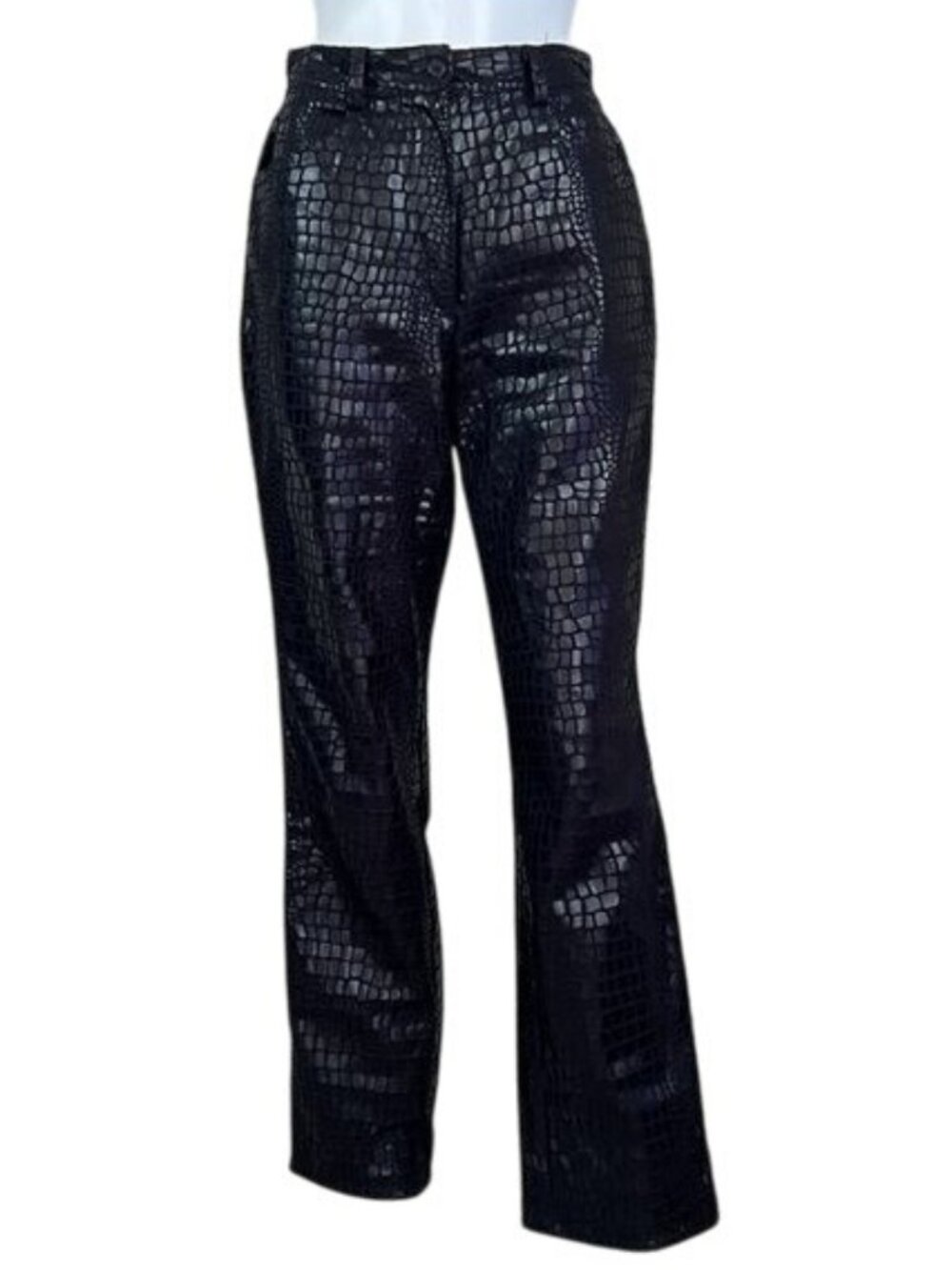 Vintage Selene Croc Coated Straight Leg Pant - 6